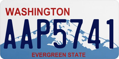 WA license plate AAP5741