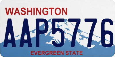 WA license plate AAP5776