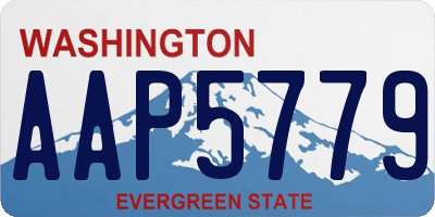 WA license plate AAP5779
