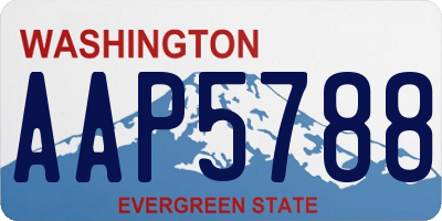 WA license plate AAP5788