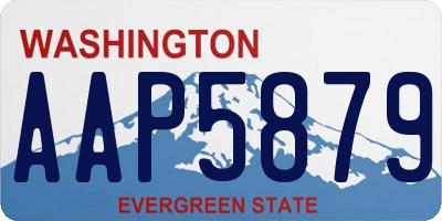 WA license plate AAP5879