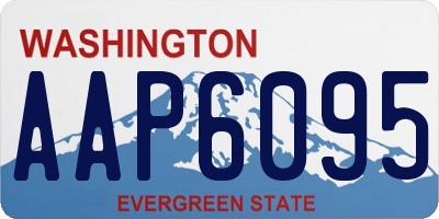WA license plate AAP6095