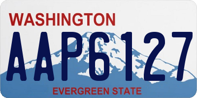 WA license plate AAP6127