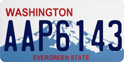 WA license plate AAP6143