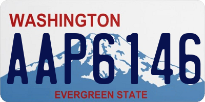 WA license plate AAP6146