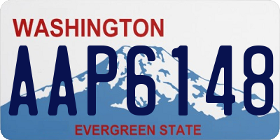 WA license plate AAP6148