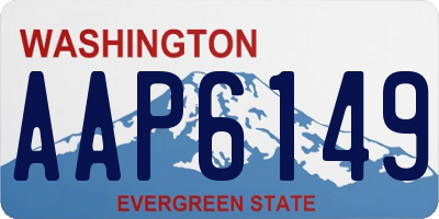 WA license plate AAP6149