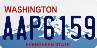 WA license plate AAP6159