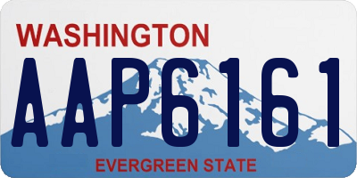 WA license plate AAP6161