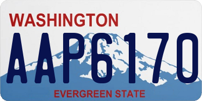 WA license plate AAP6170
