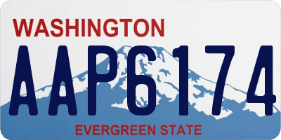 WA license plate AAP6174