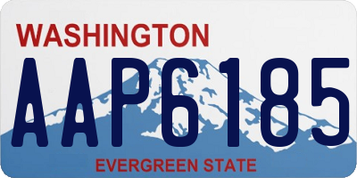 WA license plate AAP6185