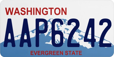 WA license plate AAP6242