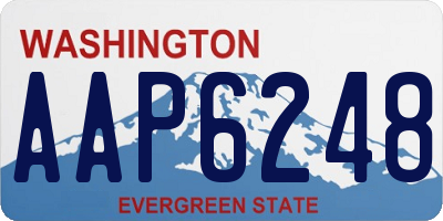 WA license plate AAP6248
