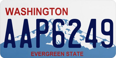WA license plate AAP6249