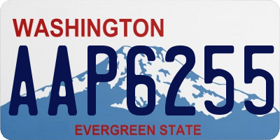 WA license plate AAP6255