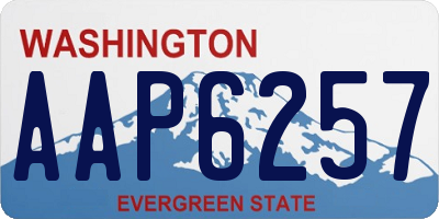 WA license plate AAP6257