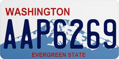 WA license plate AAP6269