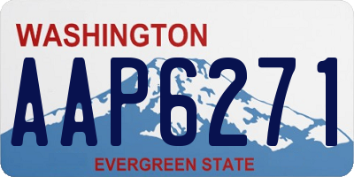WA license plate AAP6271
