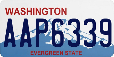 WA license plate AAP6339
