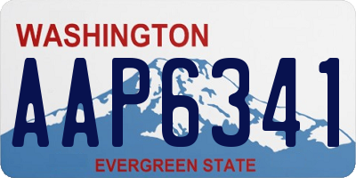 WA license plate AAP6341