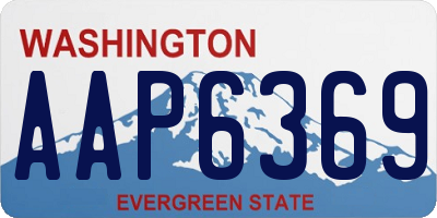 WA license plate AAP6369