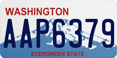 WA license plate AAP6379