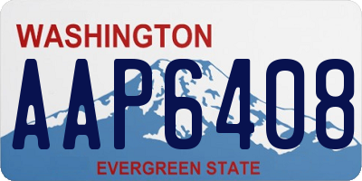 WA license plate AAP6408