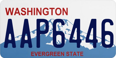 WA license plate AAP6446