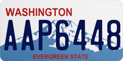WA license plate AAP6448