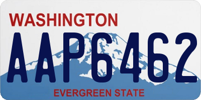WA license plate AAP6462