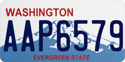 WA license plate AAP6579