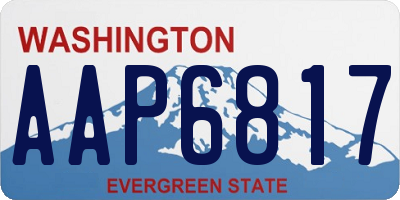 WA license plate AAP6817