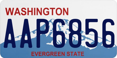 WA license plate AAP6856