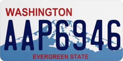 WA license plate AAP6946