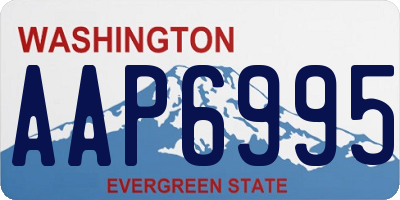 WA license plate AAP6995