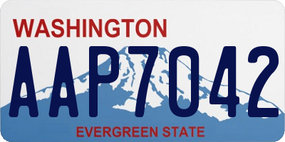 WA license plate AAP7042