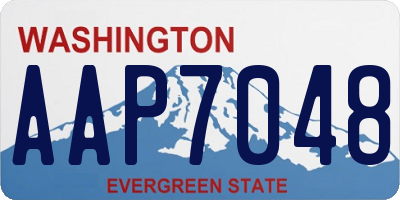 WA license plate AAP7048
