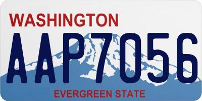 WA license plate AAP7056