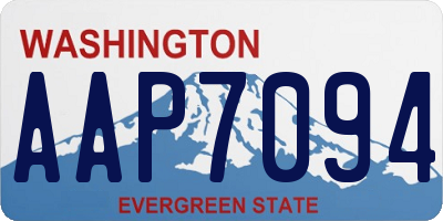 WA license plate AAP7094