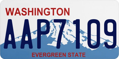 WA license plate AAP7109