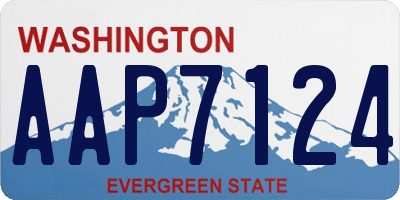 WA license plate AAP7124