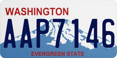 WA license plate AAP7146