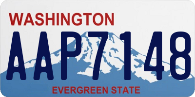 WA license plate AAP7148