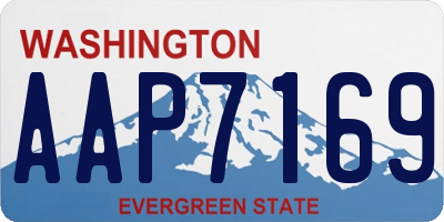WA license plate AAP7169