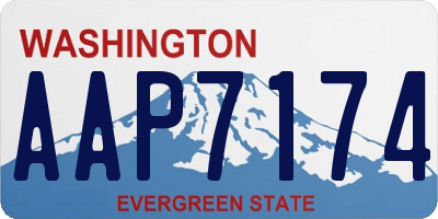 WA license plate AAP7174