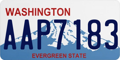 WA license plate AAP7183