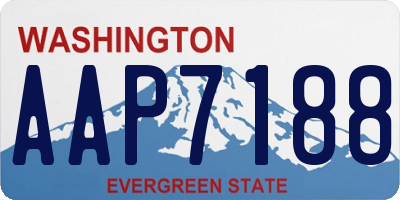 WA license plate AAP7188