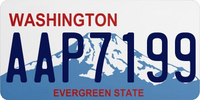WA license plate AAP7199