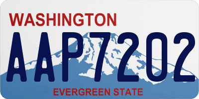 WA license plate AAP7202
